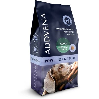 ADDVENA Power of Nature Adult medium&large - Sans céréales, Haute teneur en viande, Soutien des articulations - Publicité ADDVENA Power of Nature Adult medium&large - Sans céréales, Haute teneur en viande, Soutien des articulations - Publicité