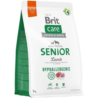 BRIT CARE Hypoallergenic Senior Lamb - Formule hypoallergénique d'agneau et de riz pour chiens âgés - 3 kg - Publicité BRIT CARE Hypoallergenic Senior Lamb - Formule hypoallergénique d'agneau et de riz pour chiens âgés - 3 kg - Publicité