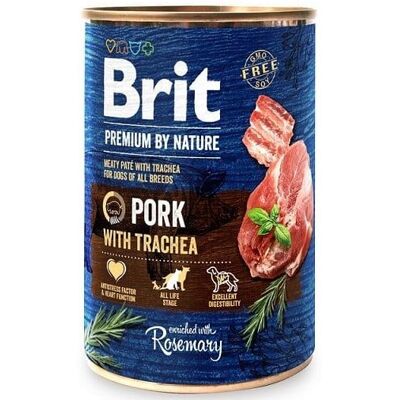 Brit Premium Porc avec Trachée - Nourriture humide 400g - Publicité Brit Premium Porc avec Trachée - Nourriture humide 400g - Publicité