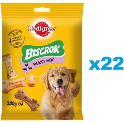 Pedigree Multi Biscrok - Biscuits croquants pour chiens - 22x200g - Publicité Pedigree Multi Biscrok - Biscuits croquants pour chiens - 22x200g - Publicité