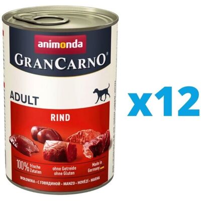 ANIMONDA GranCarno boeuf et coeurs 12 x 800 g - Publicité ANIMONDA GranCarno boeuf et coeurs 12 x 800 g - Publicité