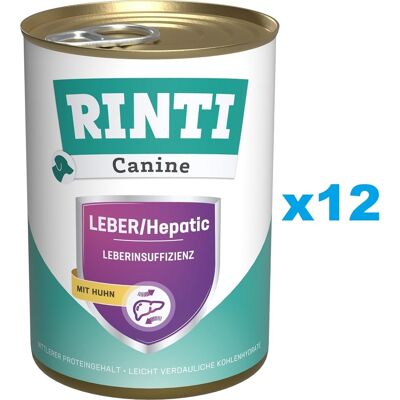 Rinti Nourriture pour chiens Foie/Hépatique Poulet 12 x 400 g - Publicité Rinti Nourriture pour chiens Foie/Hépatique Poulet 12 x 400 g - Publicité