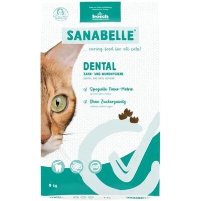 SANABELLE Dental 8 kg pour chats soutenant l'hygiène dentaire - Publicité SANABELLE Dental 8 kg pour chats soutenant l'hygiène dentaire - Publicité