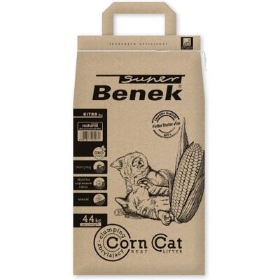 Benek Super Corn Cat Ultra Natural - 7L Litière pour chat - Publicité Benek Super Corn Cat Ultra Natural - 7L Litière pour chat - Publicité