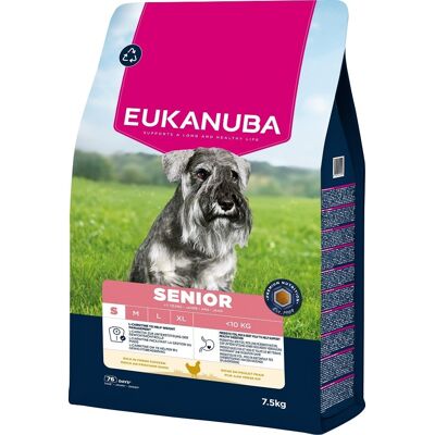 EUKANUBA Senior Small Breeds Chicken nourriture sèche pour chiens âgés de petites races riche en poulet frais 7,5kg - Publicité EUKANUBA Senior Small Breeds Chicken nourriture sèche pour chiens âgés de petites races riche en poulet frais 7,5kg - Publicité