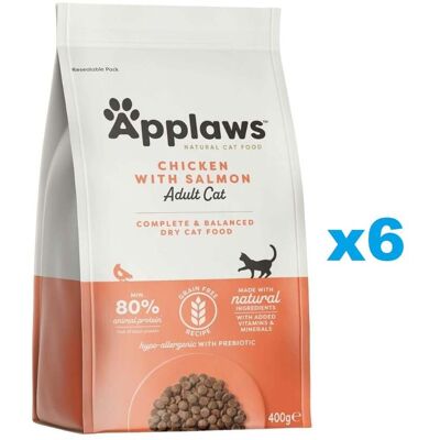 APPLAWS Cat Dry Adult - Poulet et saumon, sans céréales - 2,4 kg (6x400g) - Publicité APPLAWS Cat Dry Adult - Poulet et saumon, sans céréales - 2,4 kg (6x400g) - Publicité