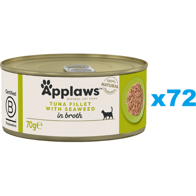 APPLAWS Nourriture Chat Thon Algues Broth - Publicité APPLAWS Nourriture Chat Thon Algues Broth - Publicité