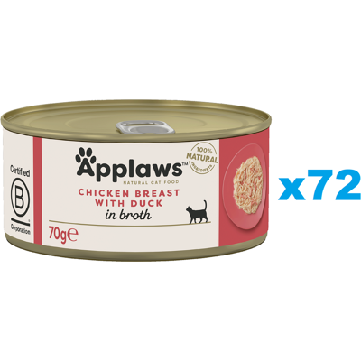 APPLAWS Chat Poulet & Canard en Bouillon - Aliments Humides - Publicité APPLAWS Chat Poulet & Canard en Bouillon - Aliments Humides - Publicité