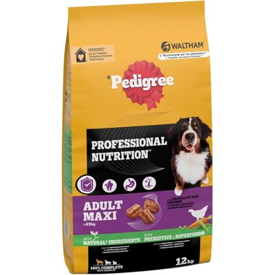 Croquettes Pedigree Adult Maxi Poulet Légumes - 12kg - Publicité Croquettes Pedigree Adult Maxi Poulet Légumes - 12kg - Publicité