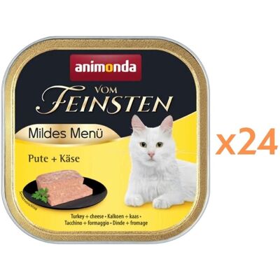 ANIMONDA Vom Feinsten Mild Menue Turkey and Chicken Cat Food 24x100g - Publicité ANIMONDA Vom Feinsten Mild Menue Turkey and Chicken Cat Food 24x100g - Publicité