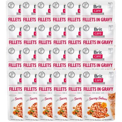 Alimentation pour chats BRIT Care Saumon Savoureux - 24 x 85 g - Publicité Alimentation pour chats BRIT Care Saumon Savoureux - 24 x 85 g - Publicité