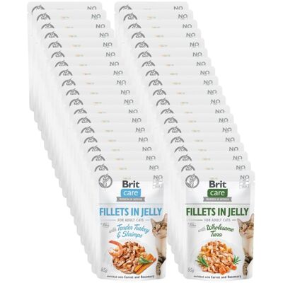 BRIT Care Filets en Gelée Dinde et Crevettes - Nourriture pour chats - Publicité BRIT Care Filets en Gelée Dinde et Crevettes - Nourriture pour chats - Publicité