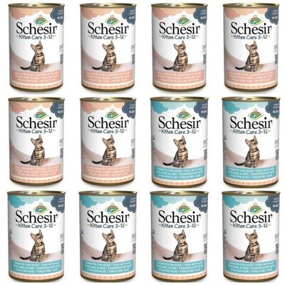 Schesir Chaton Poulet Aloe Aliment Humide - Type Chat - Publicité Schesir Chaton Poulet Aloe Aliment Humide - Type Chat - Publicité