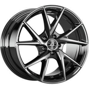 Jante alu noir poli Alutec ADX.01 - Roues - Publicité Jante alu noir poli Alutec ADX.01 - Roues - Publicité