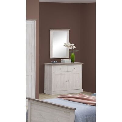 Deladeco Miroir rectangulaire chêne blanc/marron Maxime Chêne blanc/marron - Publicité Deladeco Miroir rectangulaire chêne blanc/marron Maxime Chêne blanc/marron - Publicité