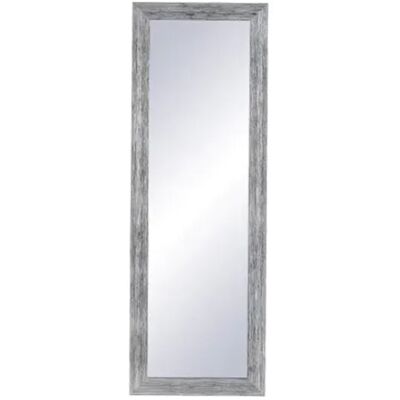 Deladeco Miroir rectangulaire contemporain blanc/argent Plava Blanc/argent - Publicité Deladeco Miroir rectangulaire contemporain blanc/argent Plava Blanc/argent - Publicité