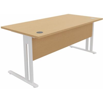 Matelpro Bureau droit individuel avec voile de fond Sato Blanc, gris, hêtre, nebraska, chêne fil, timber ou cèdre - Publicité Matelpro Bureau droit individuel avec voile de fond Sato Blanc, gris, hêtre, nebraska, chêne fil, timber ou cèdre - Publicité