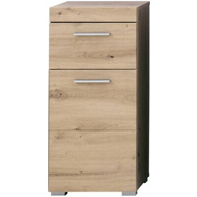 Deladeco Meuble bas de salle de bains moderne 37 cm coloris chêne Nataelle Chêne - Publicité Deladeco Meuble bas de salle de bains moderne 37 cm coloris chêne Nataelle Chêne - Publicité