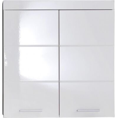 Deladeco Meuble haut de salle de bain moderne 73 cm blanc brillant Savana Blanc brillant - Publicité Deladeco Meuble haut de salle de bain moderne 73 cm blanc brillant Savana Blanc brillant - Publicité
