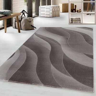Deladeco Tapis effet courbe moderne pour salon Chouette Marron 200x290 - Publicité Deladeco Tapis effet courbe moderne pour salon Chouette Marron 200x290 - Publicité