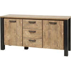 Vivabita Buffet/bahut style industriel 167 cm marron teck Ophelia Marron teck - Publicité Vivabita Buffet/bahut style industriel 167 cm marron teck Ophelia Marron teck - Publicité