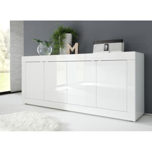 Balias Home Buffet/bahut moderne 207 cm laqué blanc brillant Agathe Laqué blanc brillant - Publicité Balias Home Buffet/bahut moderne 207 cm laqué blanc brillant Agathe Laqué blanc brillant - Publicité