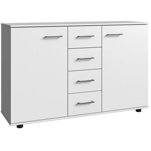 Deladeco Commode adulte contemporaine blanche Palmira Blanc - Publicité Deladeco Commode adulte contemporaine blanche Palmira Blanc - Publicité