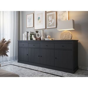Sublimera Buffet/bahut moderne 225 cm chêne noir Valeria Chêne noir - Publicité Sublimera Buffet/bahut moderne 225 cm chêne noir Valeria Chêne noir - Publicité