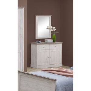 Deladeco Commode contemporaine 110 cm chêne blanc/marron Maxime Chêne blanc/marron - Publicité Deladeco Commode contemporaine 110 cm chêne blanc/marron Maxime Chêne blanc/marron - Publicité