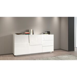 Deladeco Buffet/bahut moderne 180 cm blanc brillant Pedro Blanc laqué brillant - Publicité Deladeco Buffet/bahut moderne 180 cm blanc brillant Pedro Blanc laqué brillant - Publicité