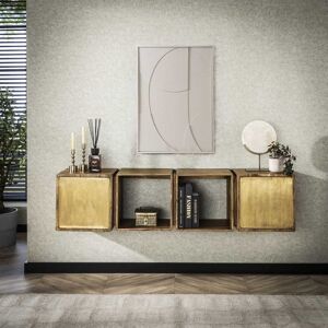 Vivabita Buffet/bahut suspendu 169 cm en bois de manguier massif Zoe Naturel - Publicité Vivabita Buffet/bahut suspendu 169 cm en bois de manguier massif Zoe Naturel - Publicité