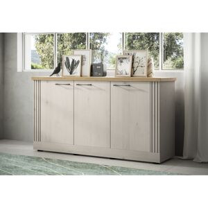 Balias Home Buffet/bahut contemporain 164 cm chêne blanc Elbeth Chêne blanc - Publicité Balias Home Buffet/bahut contemporain 164 cm chêne blanc Elbeth Chêne blanc - Publicité