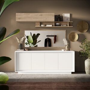 Balias Home Buffet/bahut moderne 207 cm laqué blanc mat Rosine Blanc laqué mat - Publicité Balias Home Buffet/bahut moderne 207 cm laqué blanc mat Rosine Blanc laqué mat - Publicité