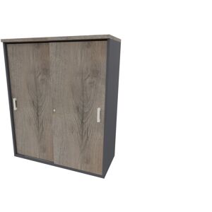 Leaderburo Armoire de bureau portes coulissantes H 81 cm Opaline Graphite, argent, blanc, gris, hêtre, chêne moyen, acacia clair, acacia foncé, chêne veiné ou chêne grisé - Publicité Leaderburo Armoire de bureau portes coulissantes H 81 cm Opaline Graphite, argent, blanc, gris, hêtre, chêne moyen, acacia clair, acacia foncé, chêne veiné ou chêne grisé - Publicité