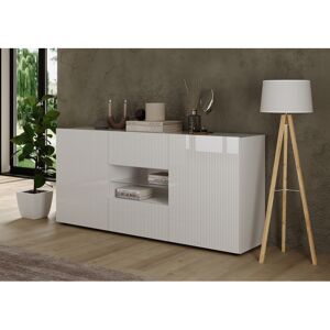 Vivabita Buffet/bahut moderne 181 cm laqué blanc brillant Janeiro Blanc laqué brillant - Publicité Vivabita Buffet/bahut moderne 181 cm laqué blanc brillant Janeiro Blanc laqué brillant - Publicité