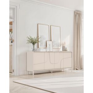 Vivabita Buffet/bahut moderne 205 cm coloris cachemire Stella Cachemire mat - Publicité Vivabita Buffet/bahut moderne 205 cm coloris cachemire Stella Cachemire mat - Publicité