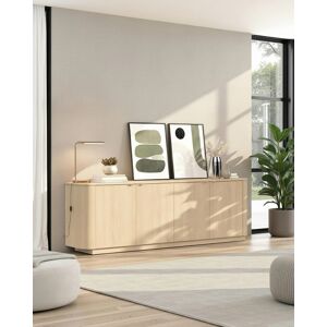 Vivabita Buffet/bahut contemporain 230 cm chêne clair Adria - Publicité Vivabita Buffet/bahut contemporain 230 cm chêne clair Adria - Publicité