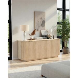 Vivabita Buffet/bahut contemporain 180 cm chêne clair Adria - Publicité Vivabita Buffet/bahut contemporain 180 cm chêne clair Adria - Publicité