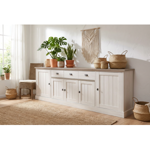 Vivabita Buffet/bahut contemporain 259 cm chêne beige/mélèze Samos Chêne clair/mélèze - Publicité Vivabita Buffet/bahut contemporain 259 cm chêne beige/mélèze Samos Chêne clair/mélèze - Publicité