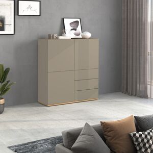 Deladeco Buffet haut moderne taupe/chêne wotan Grana Taupe/chêne wotan - Publicité Deladeco Buffet haut moderne taupe/chêne wotan Grana Taupe/chêne wotan - Publicité