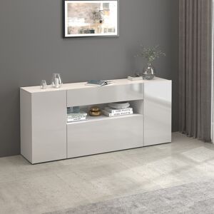 Deladeco Buffet/bahut moderne 180 cm blanc brillant Enaya Blanc brillant - Publicité Deladeco Buffet/bahut moderne 180 cm blanc brillant Enaya Blanc brillant - Publicité