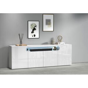 Deladeco Buffet/bahut moderne 200 cm blanc brillant Regina Blanc brillant - Publicité Deladeco Buffet/bahut moderne 200 cm blanc brillant Regina Blanc brillant - Publicité
