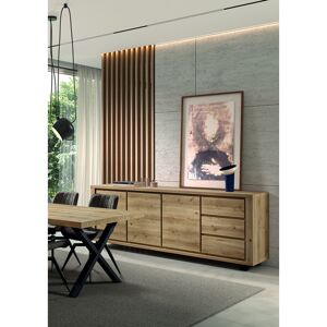 Deladeco Buffet/bahut contemporain 238 cm chêne hudson Heria Chêne hudson - Publicité Deladeco Buffet/bahut contemporain 238 cm chêne hudson Heria Chêne hudson - Publicité