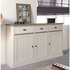 Vivabita Buffet/bahut haut contemporain 171 cm chêne beige/mélèze Samos Chêne clair/mélèze - Publicité Vivabita Buffet/bahut haut contemporain 171 cm chêne beige/mélèze Samos Chêne clair/mélèze - Publicité