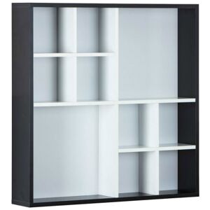 Deladeco Vitrine murale moderne 70 cm blanc/noir Antonin Noir - Publicité Deladeco Vitrine murale moderne 70 cm blanc/noir Antonin Noir - Publicité
