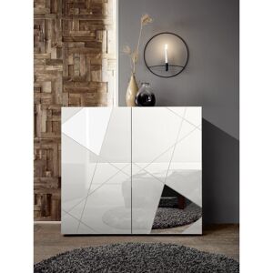 Balias Home Buffet haut moderne laqué blanc brillant Larissa Blanc laqué brillant - Publicité Balias Home Buffet haut moderne laqué blanc brillant Larissa Blanc laqué brillant - Publicité