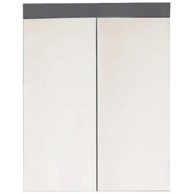 Deladeco Armoire de toilette moderne grise Andora Gris - Publicité Deladeco Armoire de toilette moderne grise Andora Gris - Publicité