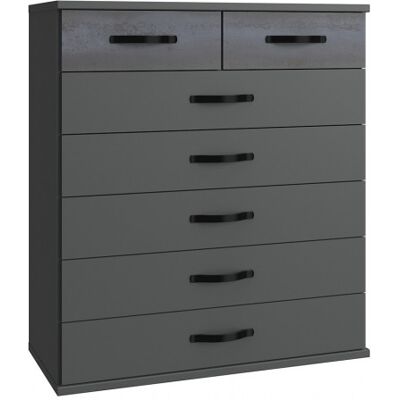 Deladeco Commode adulte contemporaine 91 cm graphite Birmanie Graphite - Publicité Deladeco Commode adulte contemporaine 91 cm graphite Birmanie Graphite - Publicité
