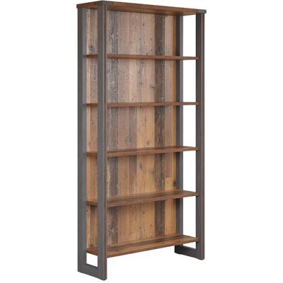 Deladeco Etagère de bureau style industriel H 213 cm chêne vieilli Asmina I Chêne vieilli - Publicité Deladeco Etagère de bureau style industriel H 213 cm chêne vieilli Asmina I Chêne vieilli - Publicité