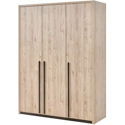 Deladeco Armoire adulte contemporaine 165 cm chêne clair Violetta Chêne clair - Publicité Deladeco Armoire adulte contemporaine 165 cm chêne clair Violetta Chêne clair - Publicité
